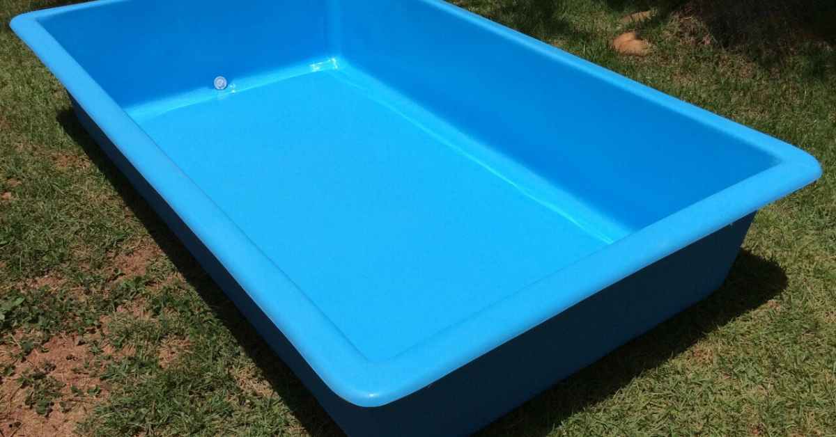 Piscina de fibra pode ficar sem água