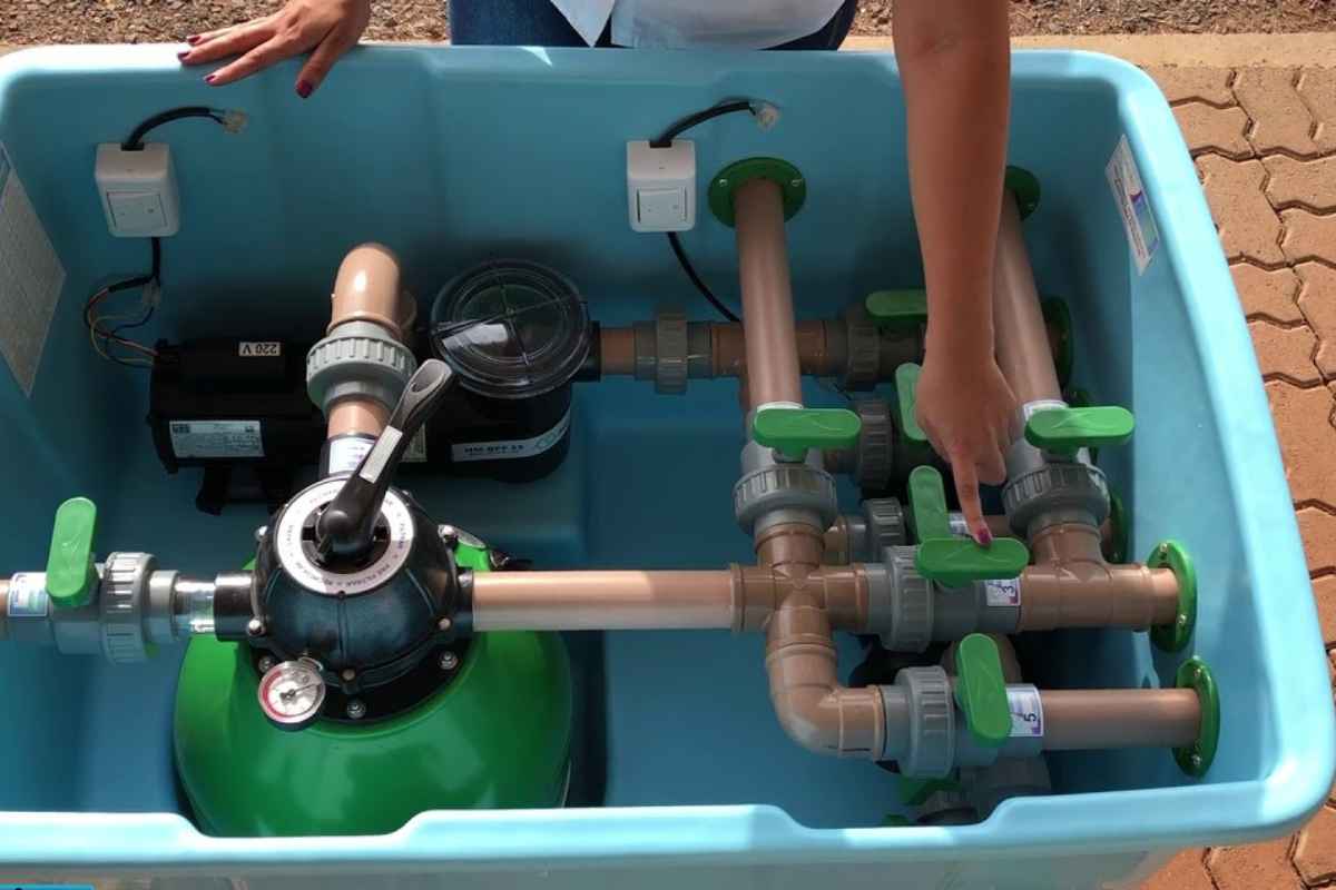 piscina filtrar ou recircular depois de aplicar cloro