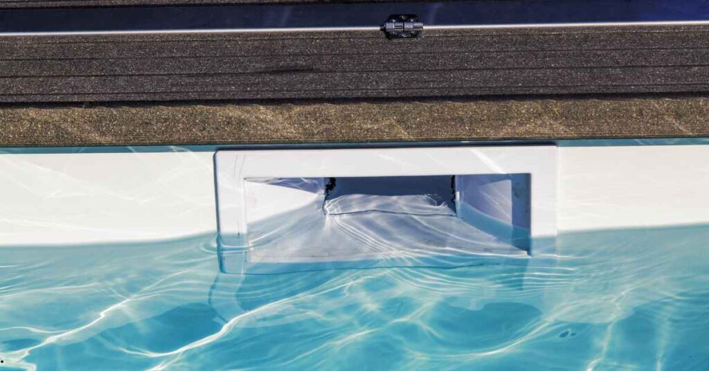 Skimmer na piscina