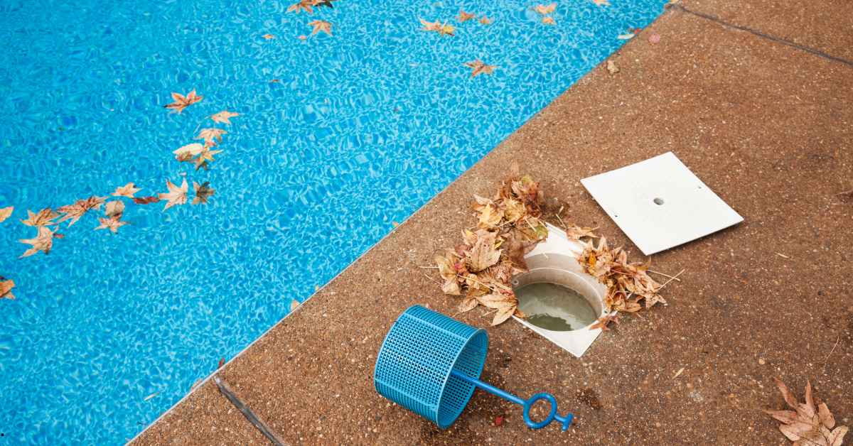 Skimmer piscina remove folhas