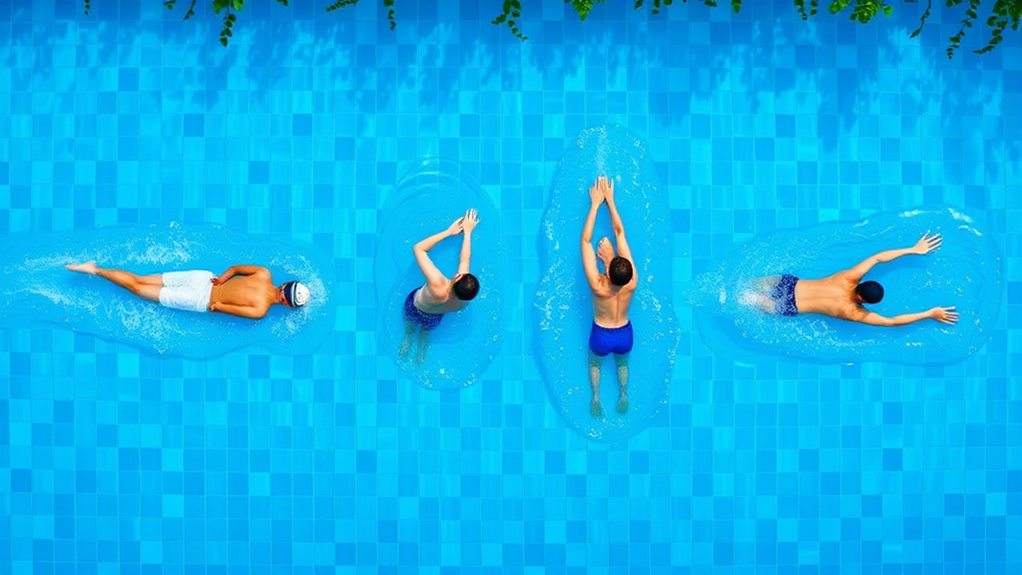 principais estilos de natação